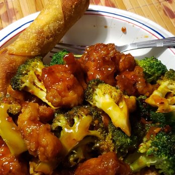 China Stix - Orange chicken with fried rice and an egg roll. - Chinese Near Me - San Antonio, Texas