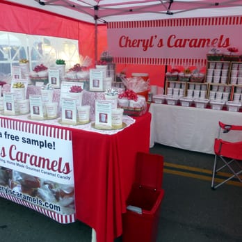 Cheryl's Caramels - Look for the red and white striped booth! - Farmers Market Near Me - Oceanside, California