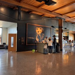 Jackson Hole Airport - JAC - The bear aware (bear spray rental) station. Just adjacent to bag claim