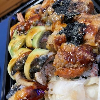 Yoshi Sushi - Dragon Roll Pirate Roll - Japanese Near Me - Milpitas, California Yoshi Sushi - Dragon Roll Pirate Roll - Japanese Near Me - Milpitas, California