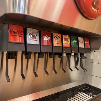 Raising Cane's Chicken Fingers - a soda dispenser - Fast Food Near Me - Hemet, California Raising Cane's Chicken Fingers - a soda dispenser - Fast Food Near Me - Hemet, California