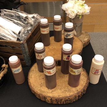 Mission BBQ Catering - Variety of bbq sauce. The Tupelo Honey Heat is my favorite! - Caterers Near Me - Glen Burnie, Maryland