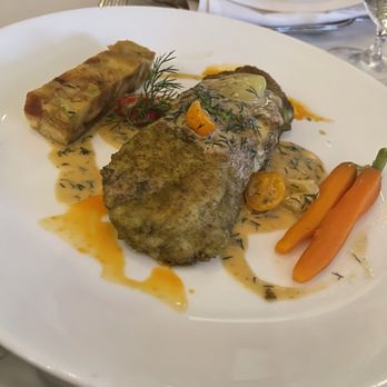 Le Papillon - Halibut...bit on dry side - French Near Me - San Jose, California
