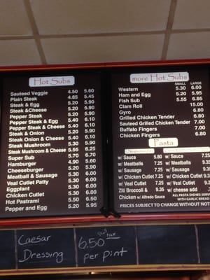 Menu photo 6 Copeland Street Sub & Pizza Quincy, MA