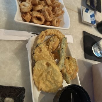 BarChi Sushi - Calamari and vegetable tempura - Sushi Bars Near Me - Austin, Texas