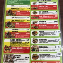 Piporro Taqueria Jalisco - Menú