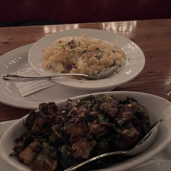 Town Hearth - Honey mustard brussel sprouts and BLT mac and cheese side dishes - American Near Me - Dallas, Texas Town Hearth - Honey mustard brussel sprouts and BLT mac and cheese side dishes - American Near Me - Dallas, Texas