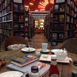 Barter Books - So busy we had to sit here! Not exactly a shame!