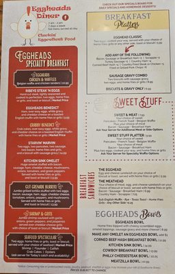 Menu photo 4 Eggheads Diner Gloucester Point, VA