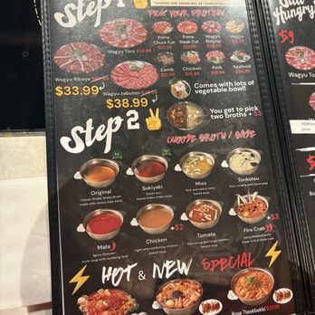 Shabu Haru - Menu as of 2/4/26 - Hot Pot Near Me - Rowland Heights, California