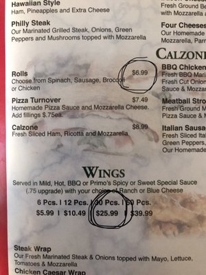 Menu photo 2 Primo Pizza Fredericksburg, VA Menu photo 2 Primo Pizza Fredericksburg, VA