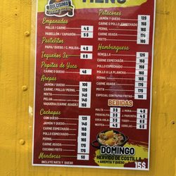 Antojitos La Venezolana - Menu with prices/ menu con precios