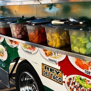 Rey Del Tacos - Condiments - Food Trucks Near Me - Rowland Heights, California