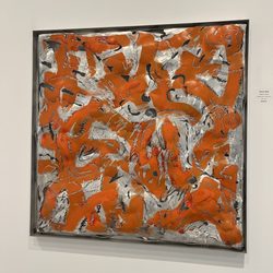 Mann Gallery - Orange on aluminum