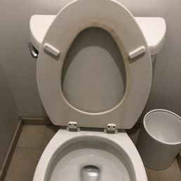 Toilet seat has seen better days and so has the corner of the wall... this is not what I expected out of a $350/night stay. Toilet seat has seen better days and so has the corner of the wall... this is not what I expected out of a $350/night stay.