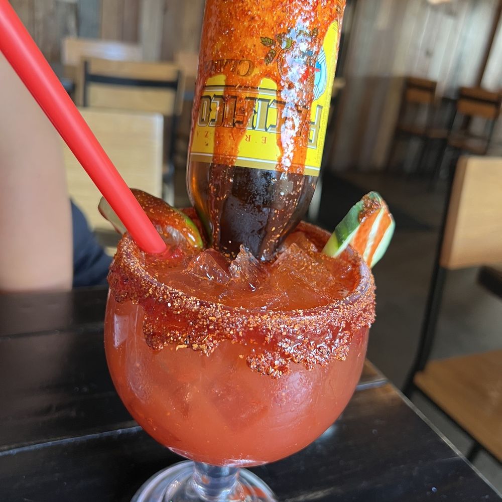 TacosWay - a bloody drink in a glass with a red straw - Mexican Near Me - Placentia, California TacosWay - a bloody drink in a glass with a red straw - Mexican Near Me - Placentia, California