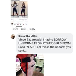 Team Threads - He tried taking credit for uniforms we had to borrow from last years players... uniforms that were made by a different company!