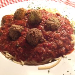 Bella Trattoria - My wife had the spaghetti with meat sauce. I had the meat ravioli. Both were very good. We will definitely be back