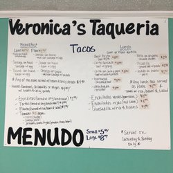 Veronica's Taqueria - Menu