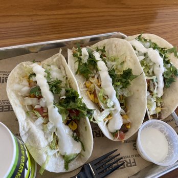 Freebirds World Burrito - 3 steak tacos - Mexican Near Me - Webster, Texas Freebirds World Burrito - 3 steak tacos - Mexican Near Me - Webster, Texas
