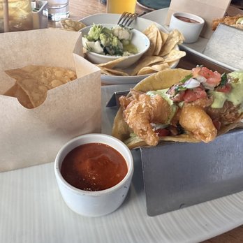 Jake's - Baja Fish Tacos made with Rock Fish - New American Near Me - Del Mar, California Jake's - Baja Fish Tacos made with Rock Fish - New American Near Me - Del Mar, California