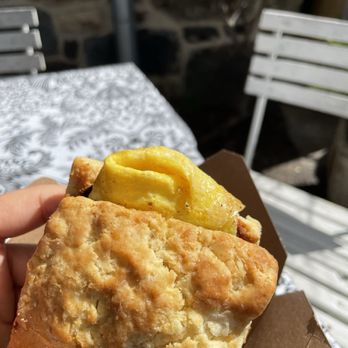 Artifact Coffee - Egg and Cheese biscuit - Cafes Near Me - Baltimore, Maryland