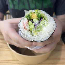 Half of a burrito