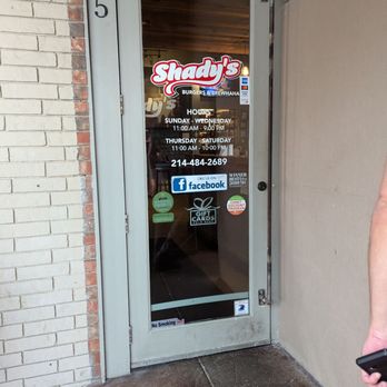 Shady's Burgers & Brewhaha - Entrance - Burgers Near Me - Richardson, Texas Shady's Burgers & Brewhaha - Entrance - Burgers Near Me - Richardson, Texas