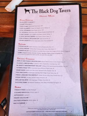 Menu photo 4 The Black Dog Tavern Vineyard Haven, MA