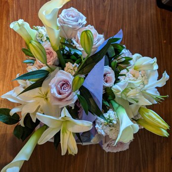 The Flower Cottage - I asked for pastel and roses and lilies. She even gave us a bucket to keep them in. - Florists Near Me - Sunnyvale, California The Flower Cottage - I asked for pastel and roses and lilies. She even gave us a bucket to keep them in. - Florists Near Me - Sunnyvale, California