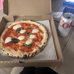 Margherita with coke for scale