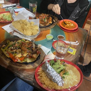 Salsa & Beer - When the food arrived! - Mexican Near Me - Van Nuys, California