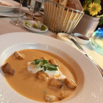 Bistro L'hermitage - Lobster bisque - French Near Me - Woodbridge, Virginia Bistro L'hermitage - Lobster bisque - French Near Me - Woodbridge, Virginia