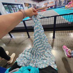 Alpha Omega Gymnastics - Crocheting while I wait