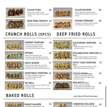 Here Fishy Fishy - Menu - Sushi Bars Near Me - Los Angeles, California