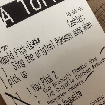 Panera Bread - Best Panera in my area. Consistently good service and food. I'm sad that they didn't sing the original Pokemon theme song though. Jk - Sandwiches Near Me - Fontana, California Panera Bread - Best Panera in my area. Consistently good service and food. I'm sad that they didn't sing the original Pokemon theme song though. Jk - Sandwiches Near Me - Fontana, California