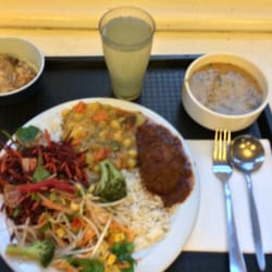 Gopal's Vegetarian Restaurant - Weekly special. 2 salads, 3 sides, soup, dessert and a drink. $11.90