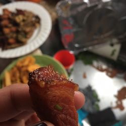 La Fogata Restaurant - Chicharron with hair on it still! Yuck