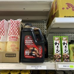 Kewpie Mayo, sushi suave, and wasabi sauce