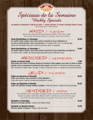 Menu photo 3 Omelette & Cie L'Île-Bizard, QC