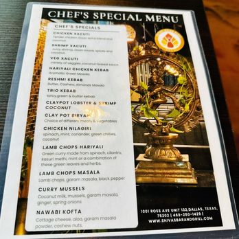 Shivas Bar & Grill - Special Menu - Indian Near Me - Dallas, Texas
