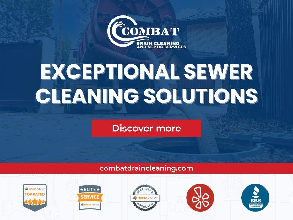 Slide of Combat Drain Cleaning and Septic Services