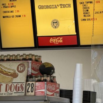 Yellow Jacket Hot Dogs - Menu board - Hot Dogs Near Me - Ellenwood, Georgia