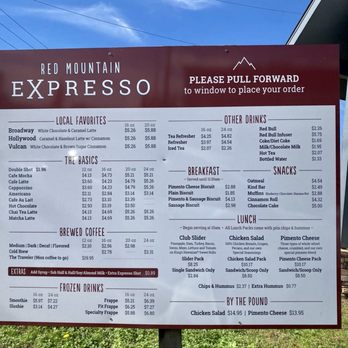 Red Mountain Expresso - Menu - Coffee & Tea Near Me - Homewood, Alabama Red Mountain Expresso - Menu - Coffee & Tea Near Me - Homewood, Alabama
