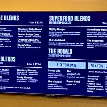 Better Blend - Florence - Smoothie menu 6/26/21 - Juice Bars & Smoothies Near Me - Florence, Kentucky