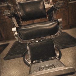 Wayne's Barber Shop - Step up onto the throne and let Chris do his magic