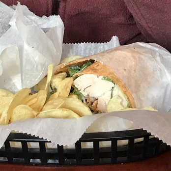 Charles River Coffee House - Chicken Caesar wrap- stuffed to the brim with chicken! - Coffee & Tea Near Me - Natick, Massachusetts