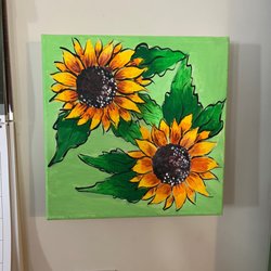 Painters Garden - Painting made by my 12 year old at Painter's Garden