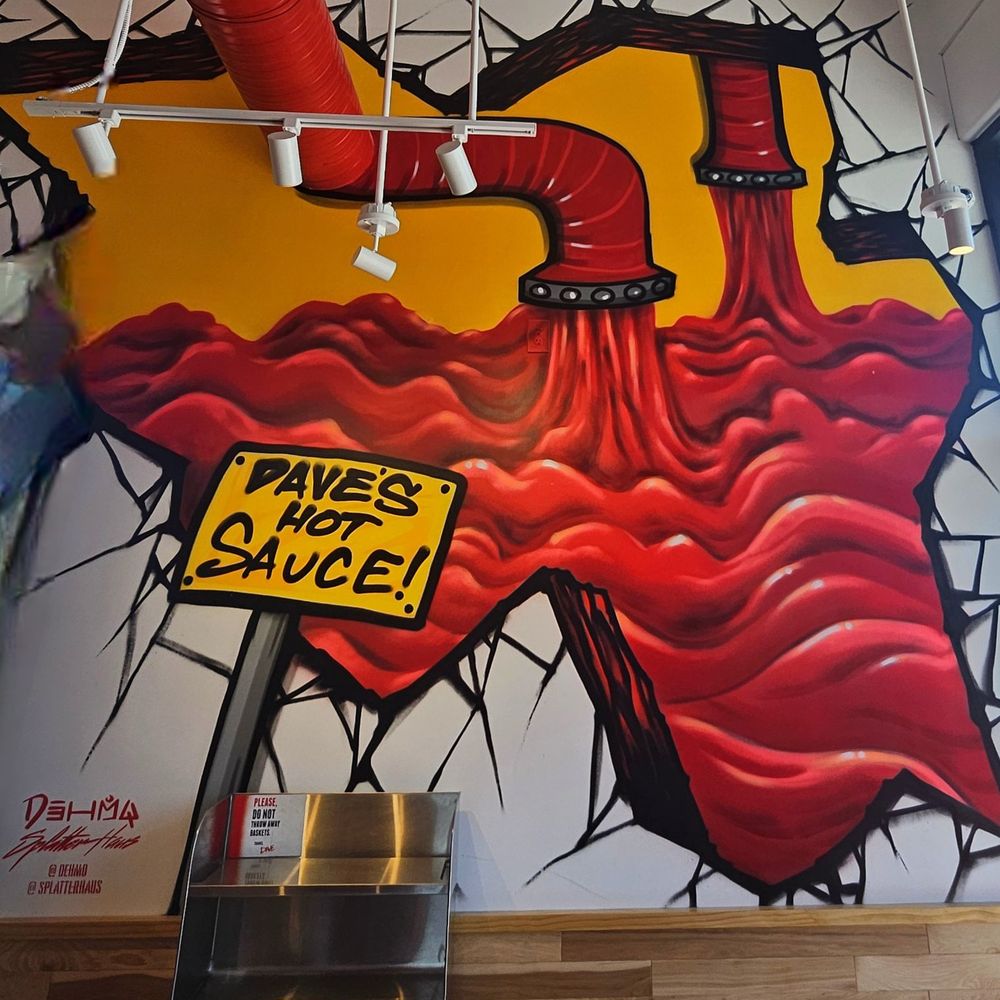 Dave's Hot Chicken - Restaurant decor. - Chicken Shop Near Me - Wake Forest, North Carolina Dave's Hot Chicken - Restaurant decor. - Chicken Shop Near Me - Wake Forest, North Carolina