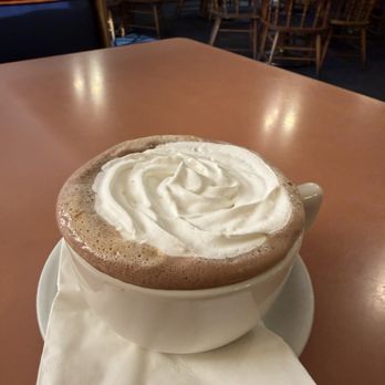 Coral Cafe - Peppermint mocha available on their holiday drink menu. - American Near Me - Burbank, California